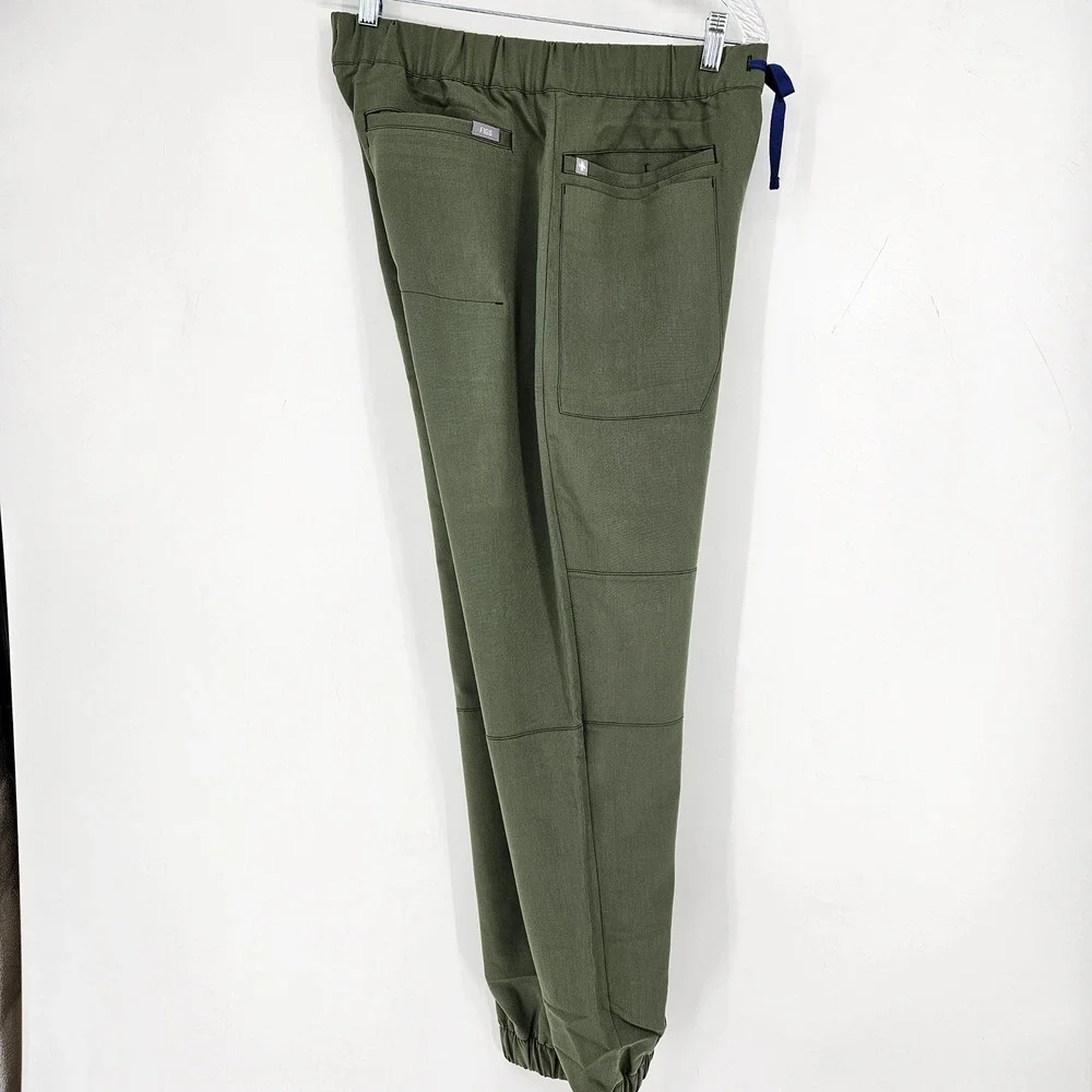 Figs Scrub Pants Mens Medium Classic Cape Cargo Jogger Healthcare Moss Green